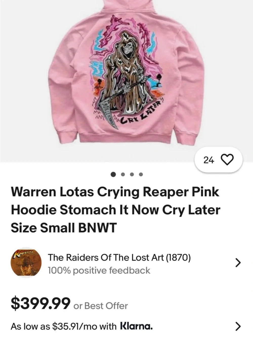 Warren Lotas Crying Reaper Stomach It Now Cry Later
Bad Bunny limited edition - Picture 3 of 4